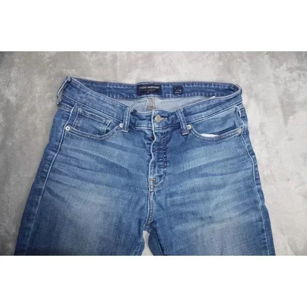 Lucky Brand Mid Rise Ava Skinny Ankle Medium Wash Size 6/28 Stretch Denim